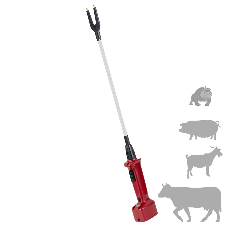  Livestock Cattle Prod Electric Stick - Waterproof Rechargeable  Hot Shock Prodder Flexible Shaft - for Cattle Dogs Cows Goat and Sheep :  Patio, Lawn & Garden